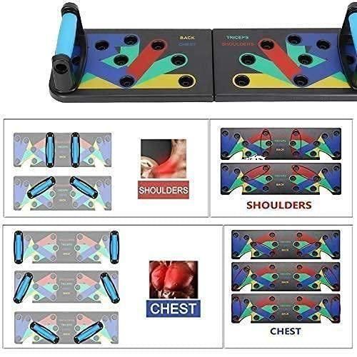 Exclusive 14 in 1 Board Push-up Bar - For Home Gymming