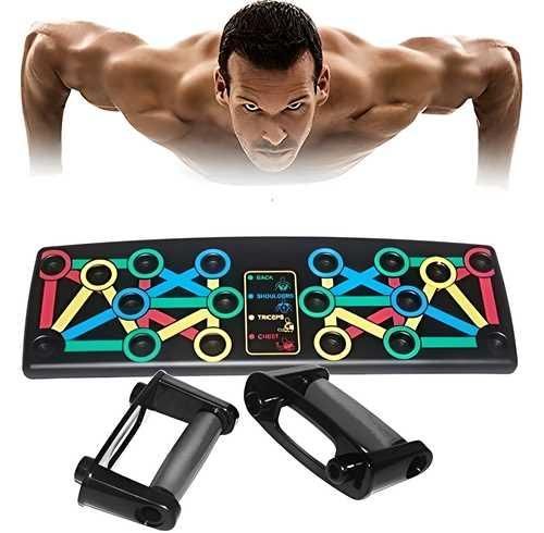 Exclusive 14 in 1 Board Push-up Bar - For Home Gymming