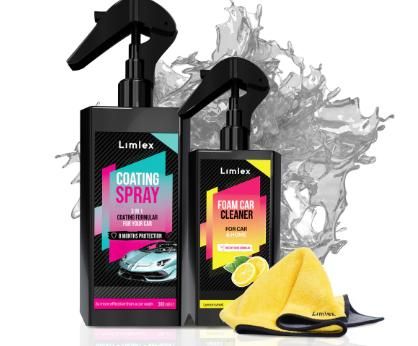 3 in 1 Premium Car/ Bike/ Scooter, Showroom Finish Shining Coating Spray and Foam Cleaner 200ml (Combo)