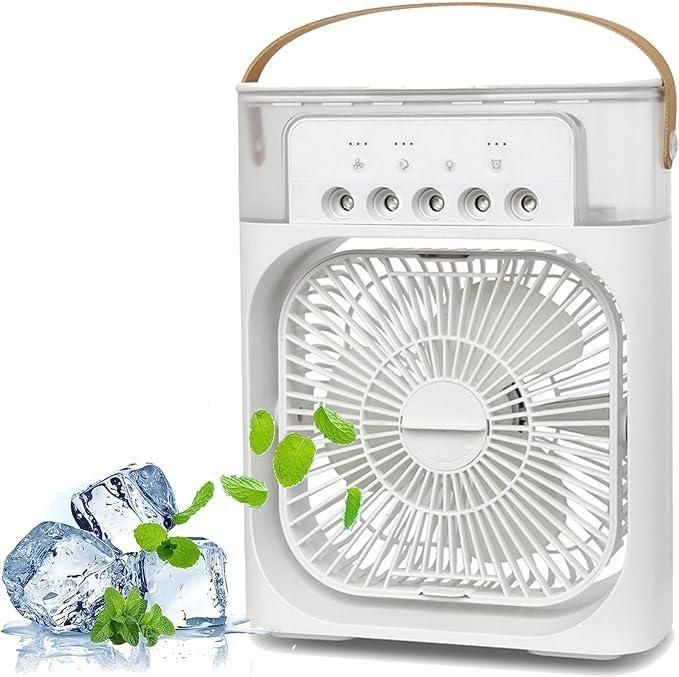 Portable Mini Cooler Rechargeable Air Conditioner Water Cooler Small AC for Office, Home Cooling, Summer Fan Hot or Cold USB Compatible Tumbler Bottle 3 Fast Speed (AC Cooler)