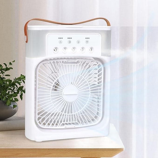 Portable Mini Cooler Rechargeable Air Conditioner Water Cooler Small AC for Office, Home Cooling, Summer Fan Hot or Cold USB Compatible Tumbler Bottle 3 Fast Speed (AC Cooler)